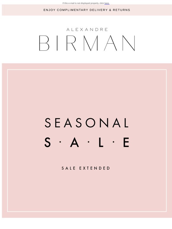 Extended: Extra 10% OFF the Seasonal Sale