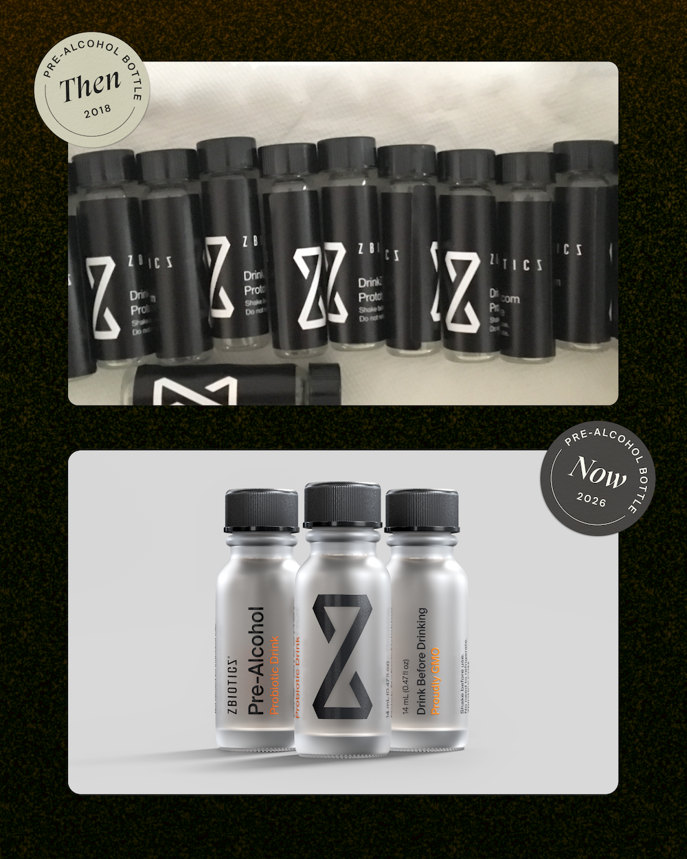 ZBiotics Pre-Alcohol Bottles