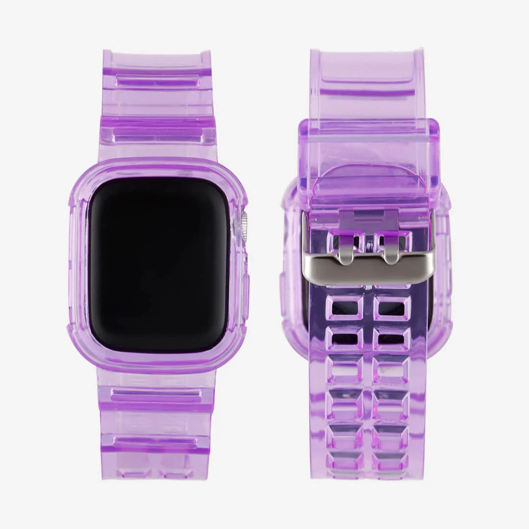Image of Jelly Two-In-One Apple Watch Band - Grape