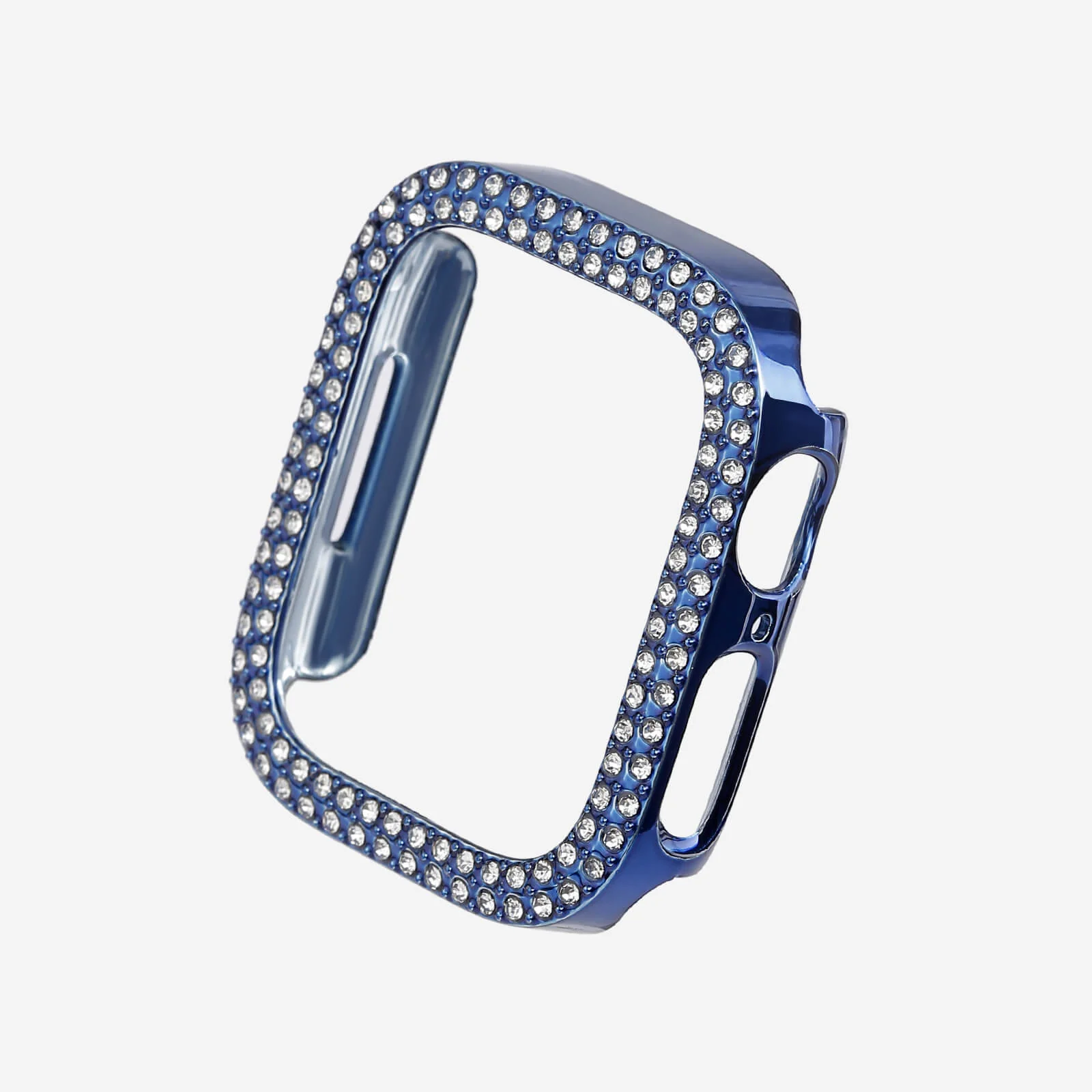 Image of Apple Watch Double Halo Crystal Bumper Case - Blue