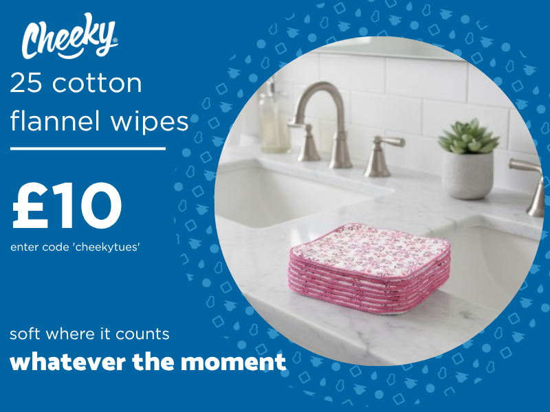 Cotton Flannel Wipes - 25 for £10