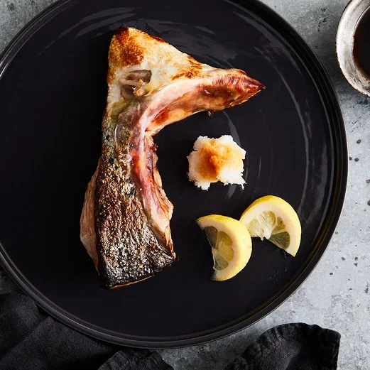Salt-Grilled Salmon Collar