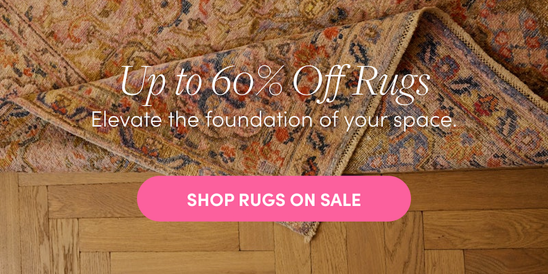 Extra discounts on rugs until midnight!