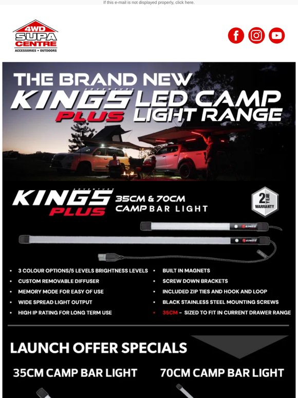 🚀 NEW ARRIVALS! We’ve just upgraded your camp lighting... BIG Time. 💡