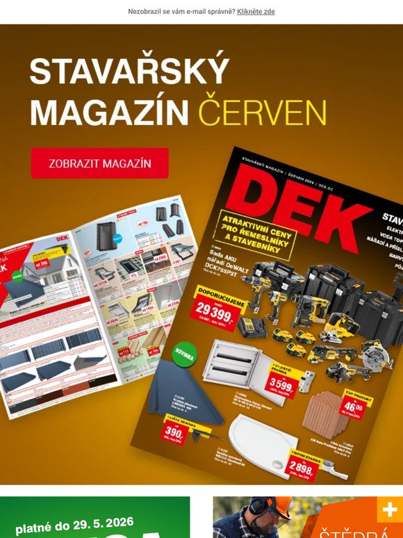 Přinášíme novinky pro řemeslníky a stavebníky