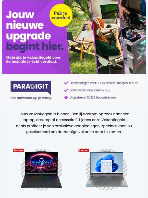 Jouw vakantiegeld is binnen!
