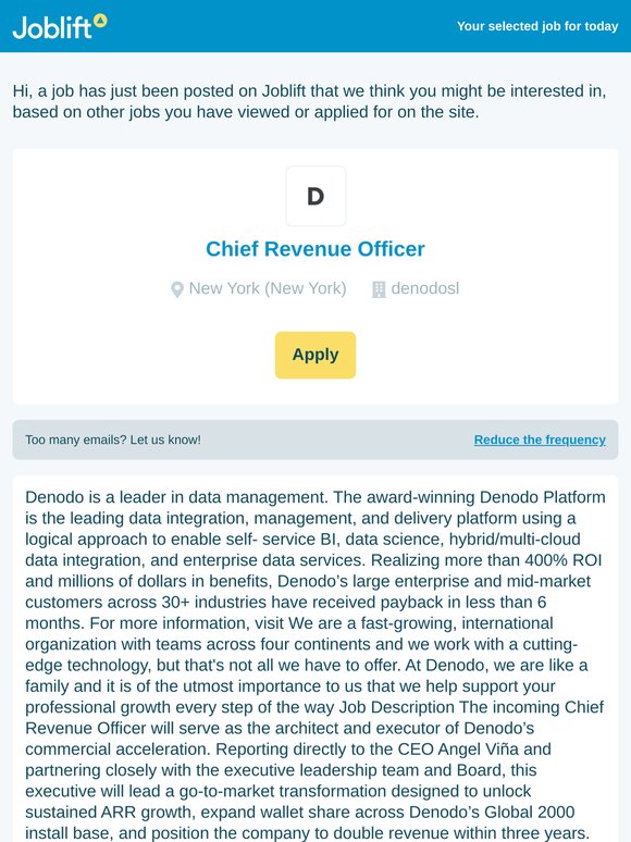 You've got 1 job waiting for you