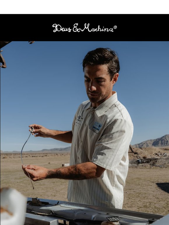 Introducing the Forecourt Stripe Shirt in Dirty White. A Clean choice.