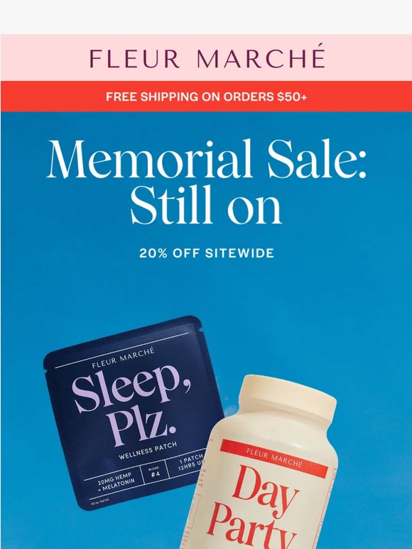 20% off your summer support system ☀️