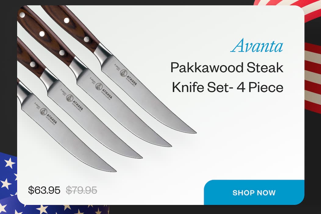 Avanta Pakkawood Steak Knife Set - 4Piece