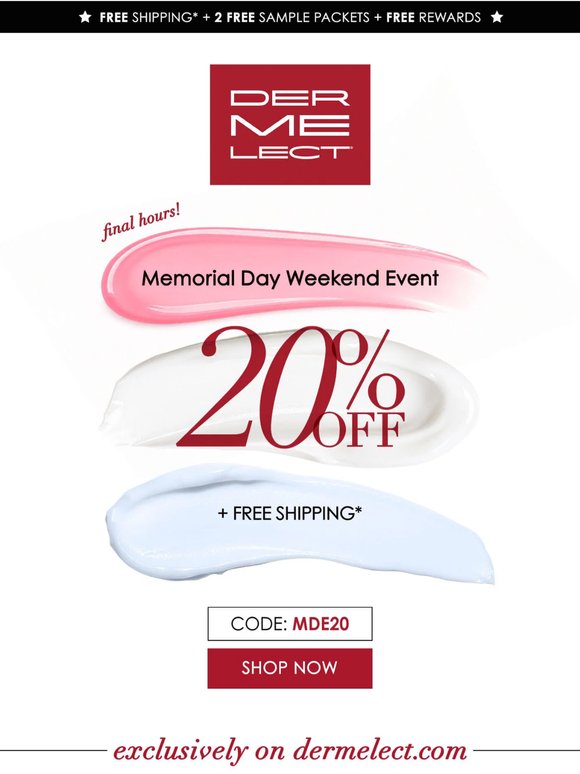 Final Hours: 20% Off Ends Tonight 👀