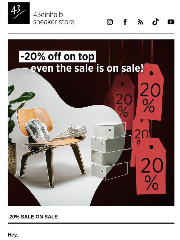 ⚡ -20% Sale on Sale