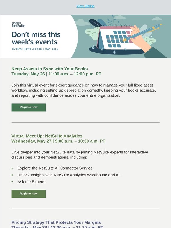 This week: Keep assets in sync with your books