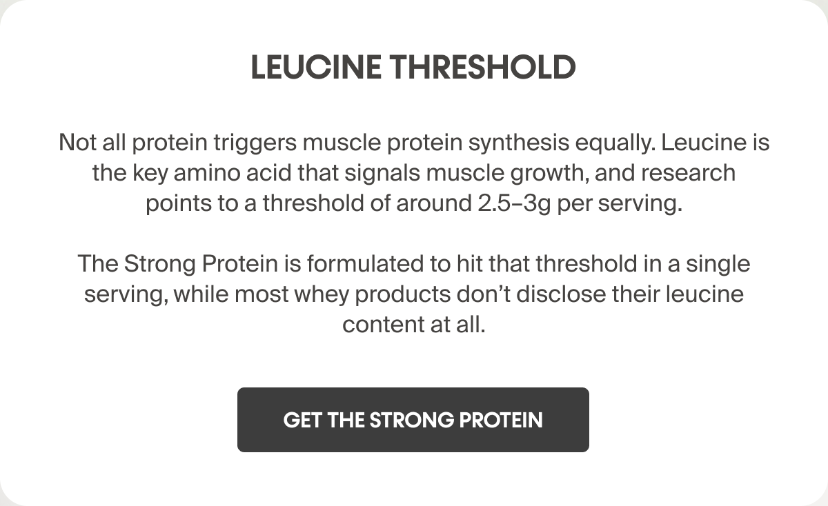 Leucine Threshold