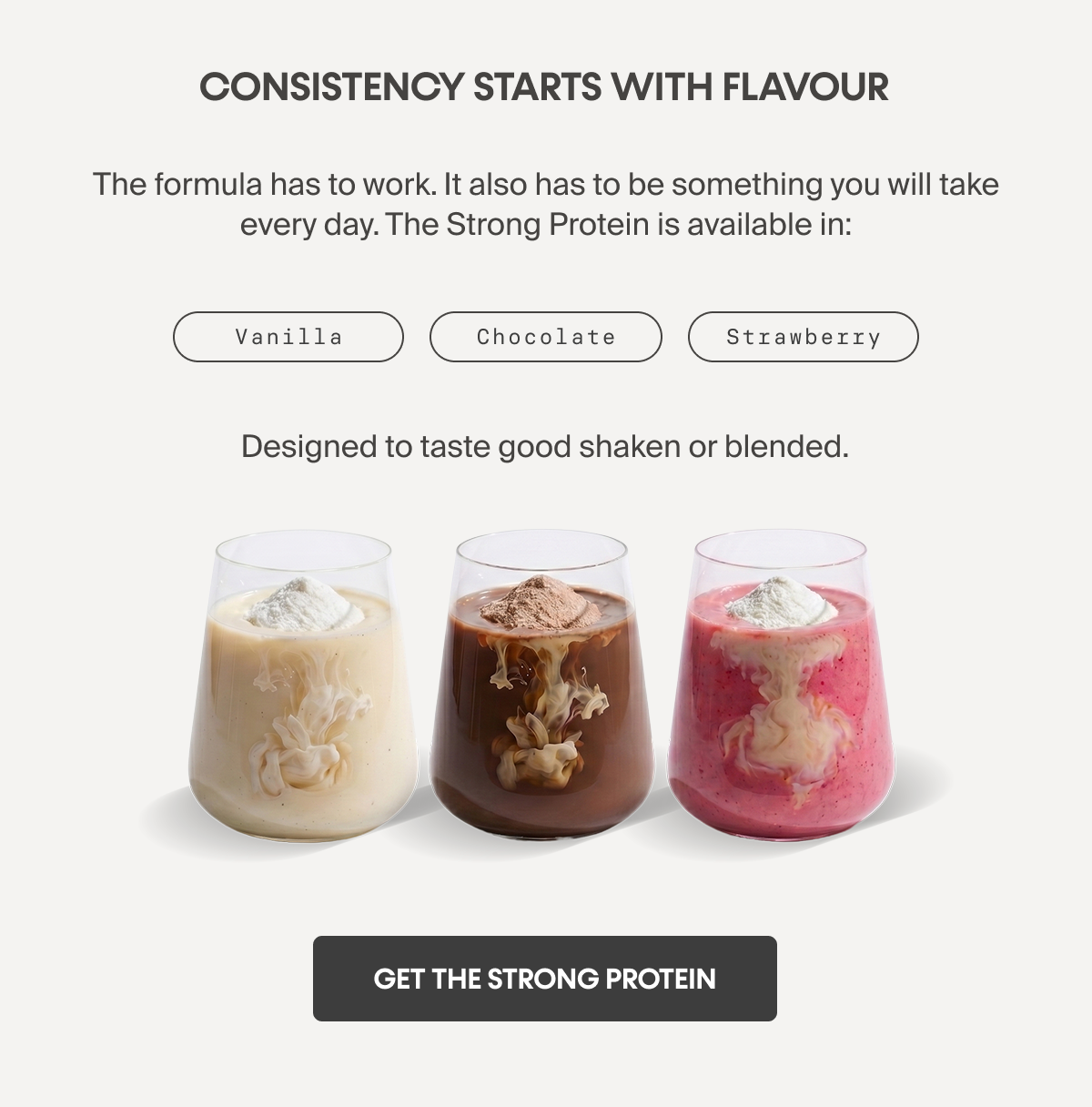 Consistency starts with flavour