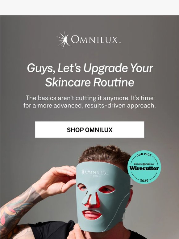 Men, It's Time To Step Up Your Skincare