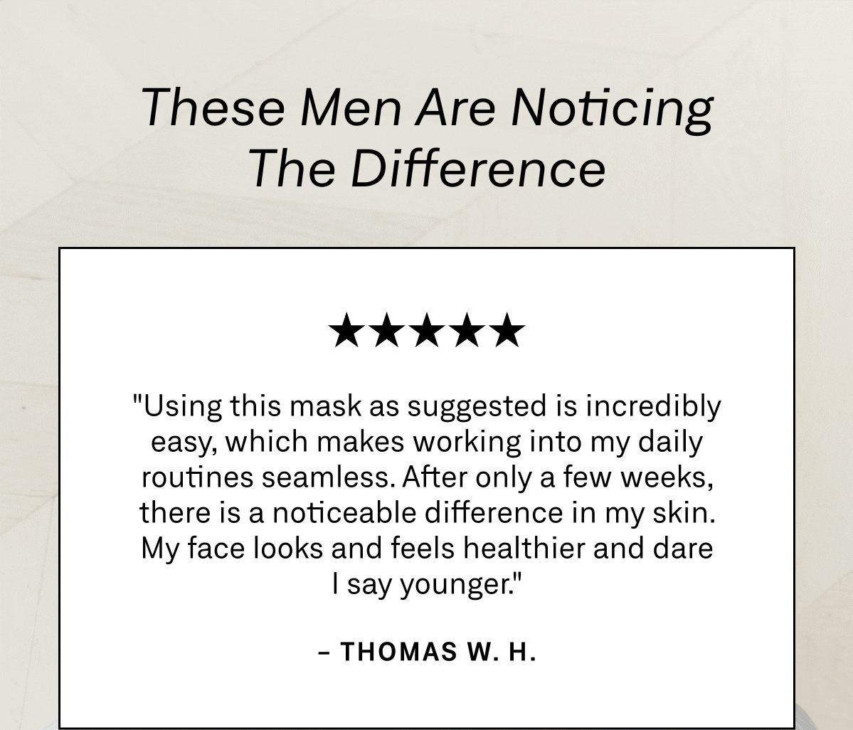 Customer reviews and press recognition for Omnilux Men, including awards from New York Times Wirecutter, GQ, and Men's Health. 