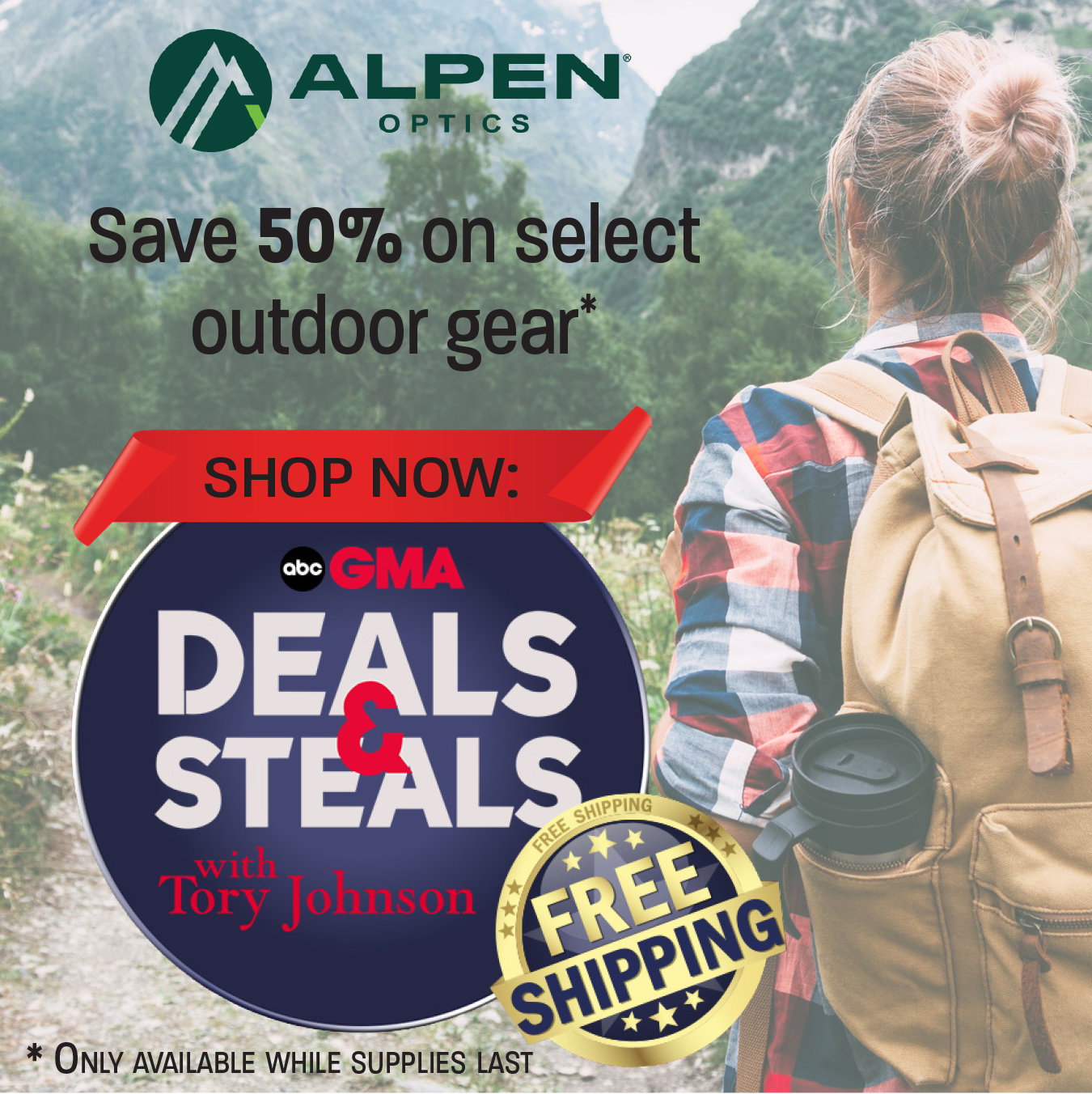 Good Morning America Deals & Steals Logo On outdoor background