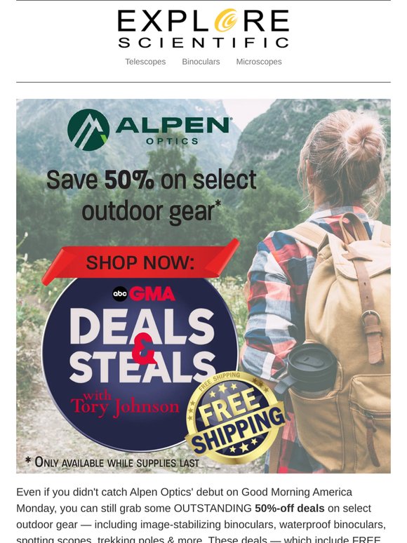 We've got some BIG outdoor deals to broadcast!!
