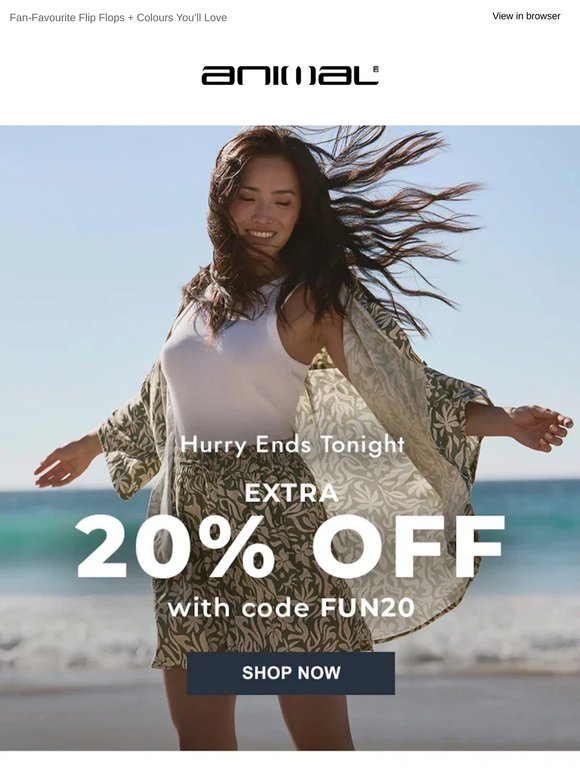 Hurry 📢 20% Off Ends Tonight!
