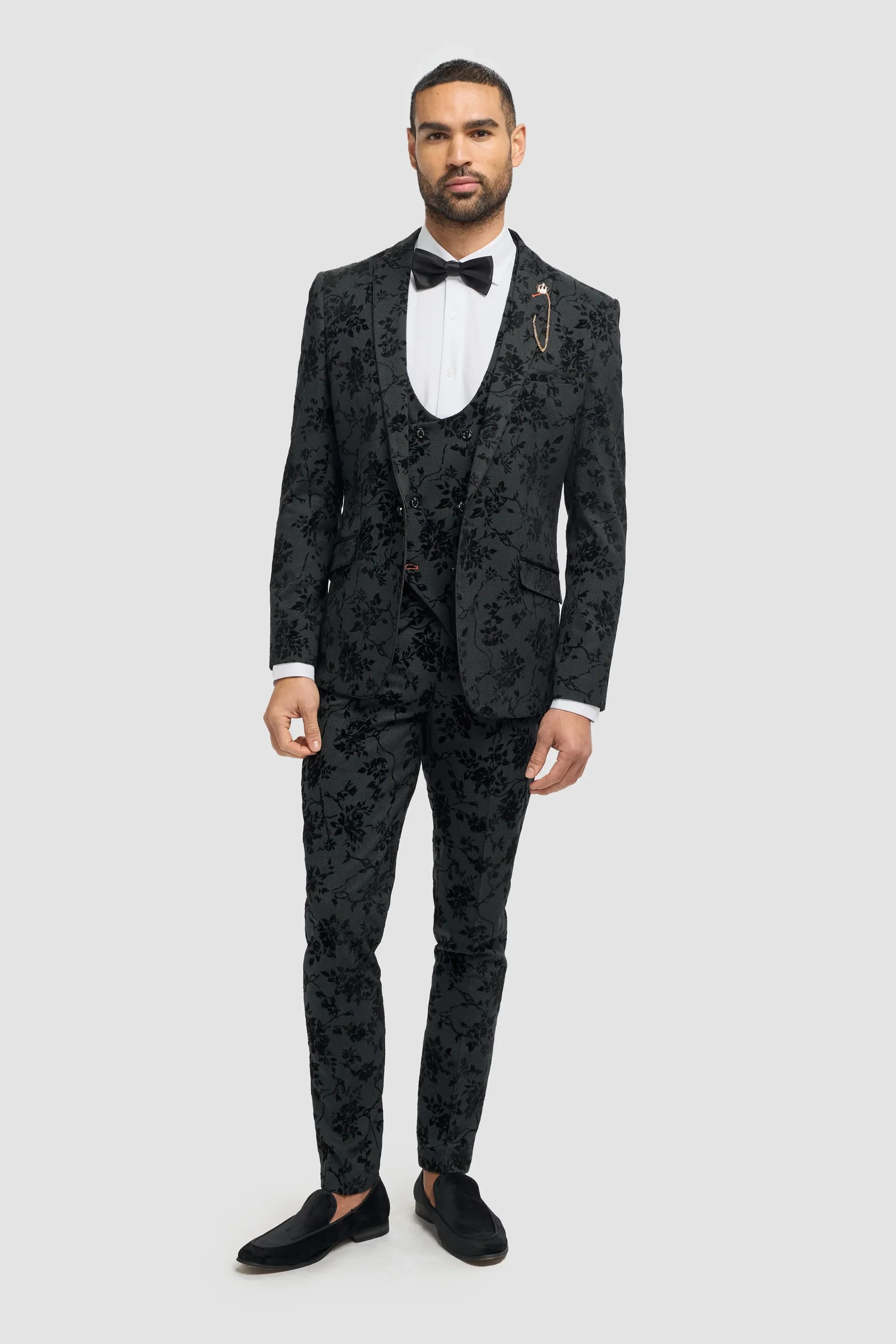 Image of Georgi Floral Three Piece Suit