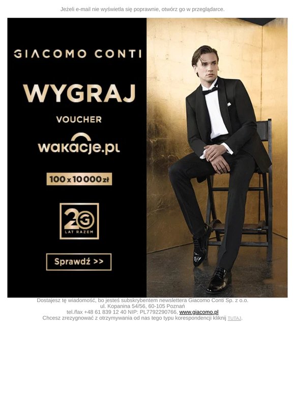 ZRÓB ZAKUPY I WYGRAJ WAKACJE Z GIACOMO CONTI ✈️