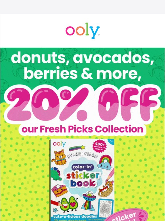 20% off is ending soon! 🍏🖍️
