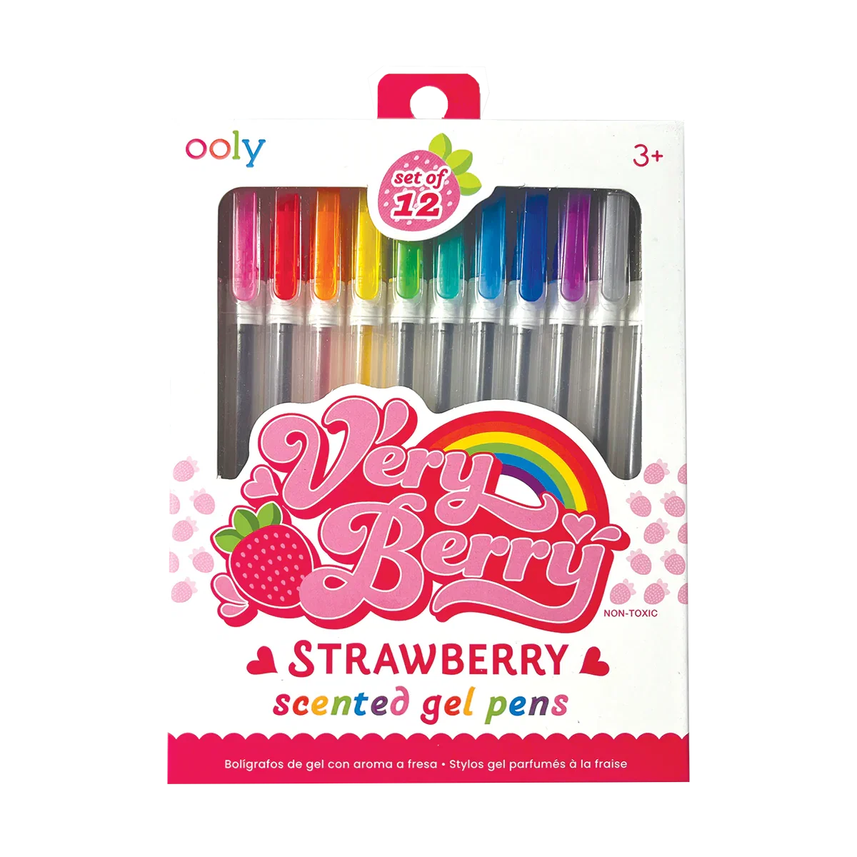 Image of Very Berry Strawberry Scented Gel Pens - Set of 12