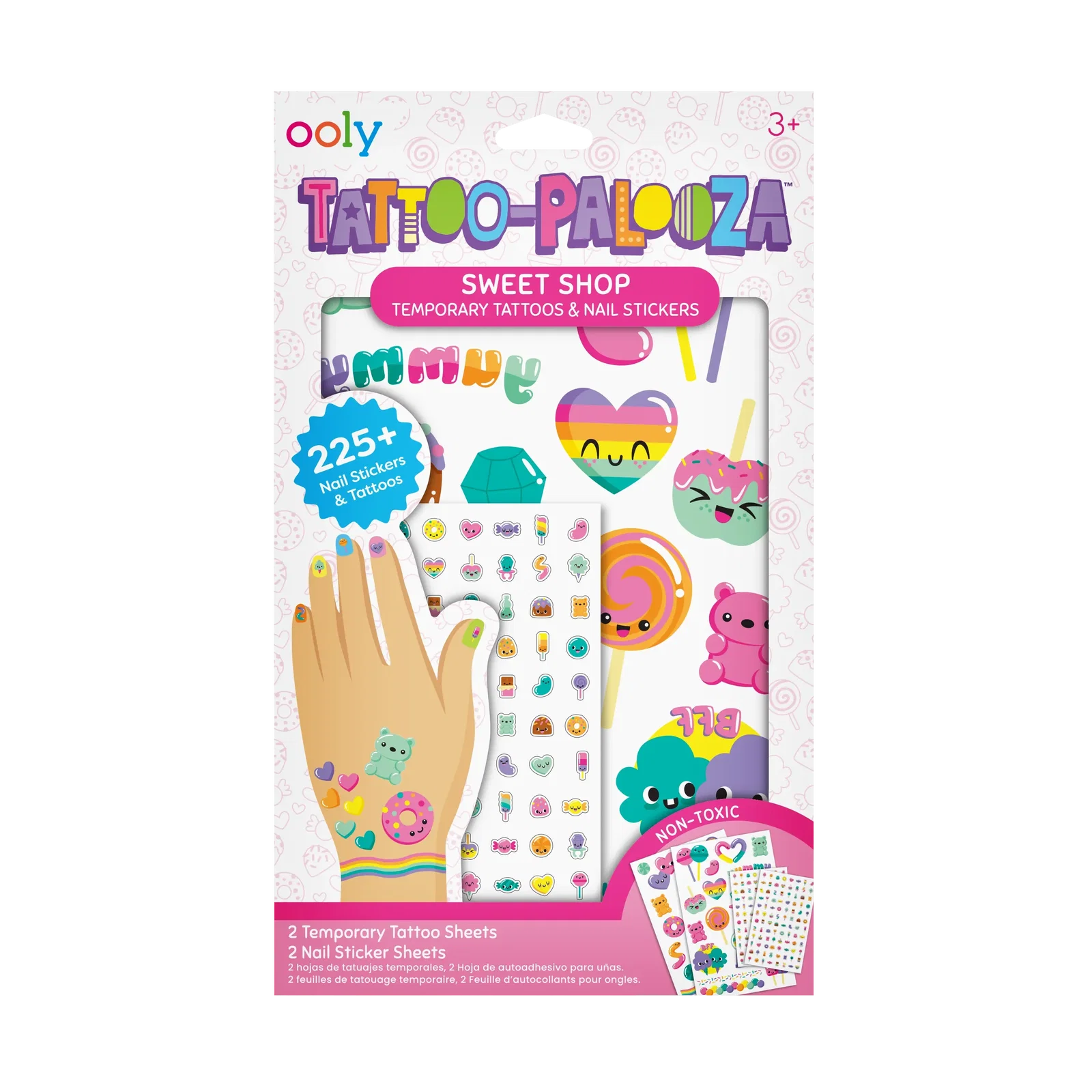 Image of Tattoo-Palooza Temporary Tattoos & Nail Stickers - Sweet Shop