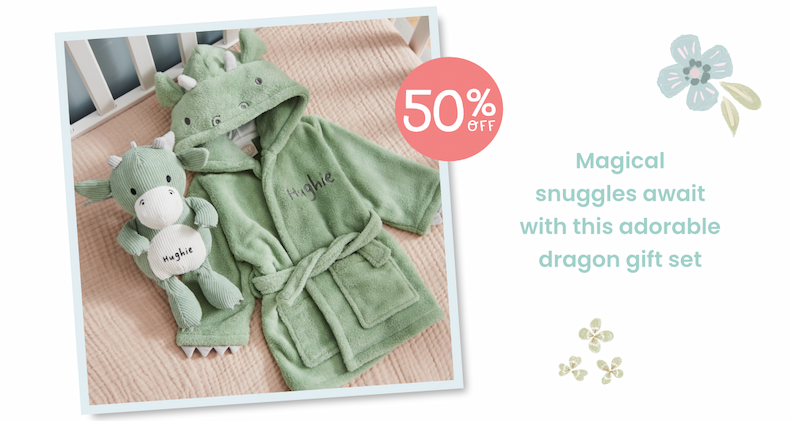 Personalised Dragon Snuggle & Cuddle Gift Set