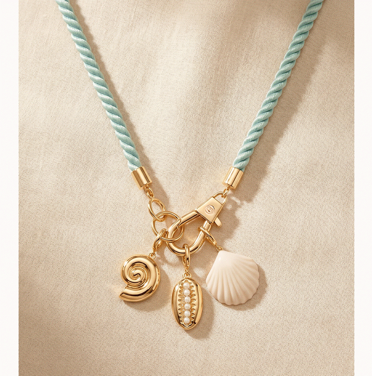 Brooks Rope Necklace with Charms