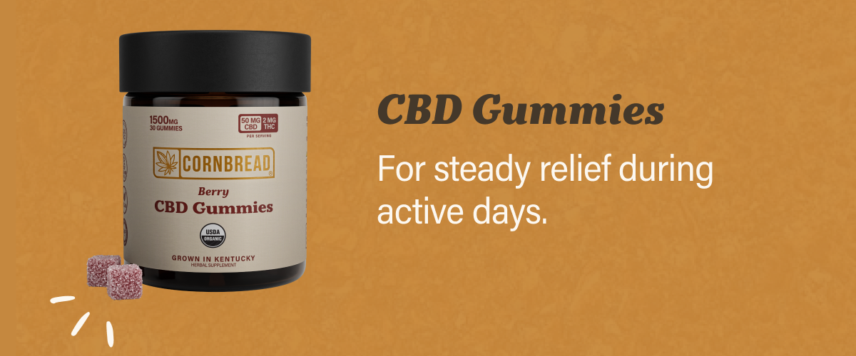 CBD Gummies: for steady relief during active days