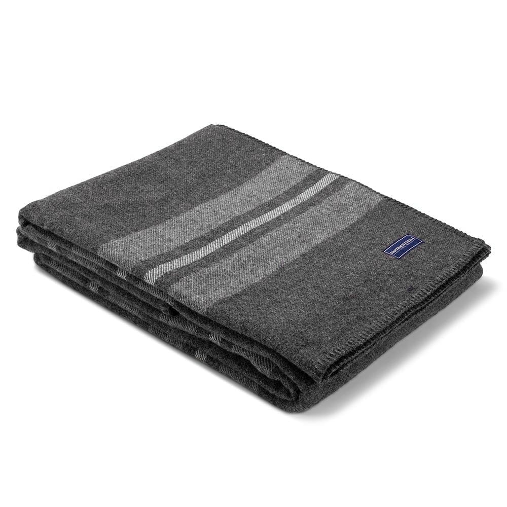 Image of Cabin Wool Blanket - Charcoal