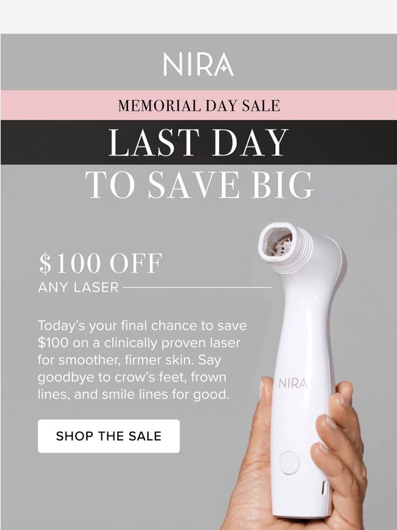 FINAL HOURS: $100 Off Any Laser ✨