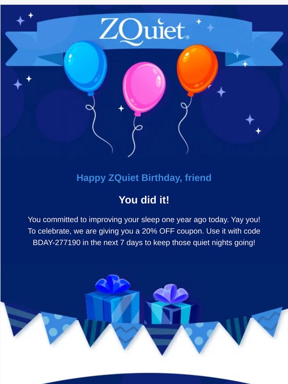 Happy ZQuiet-versary!