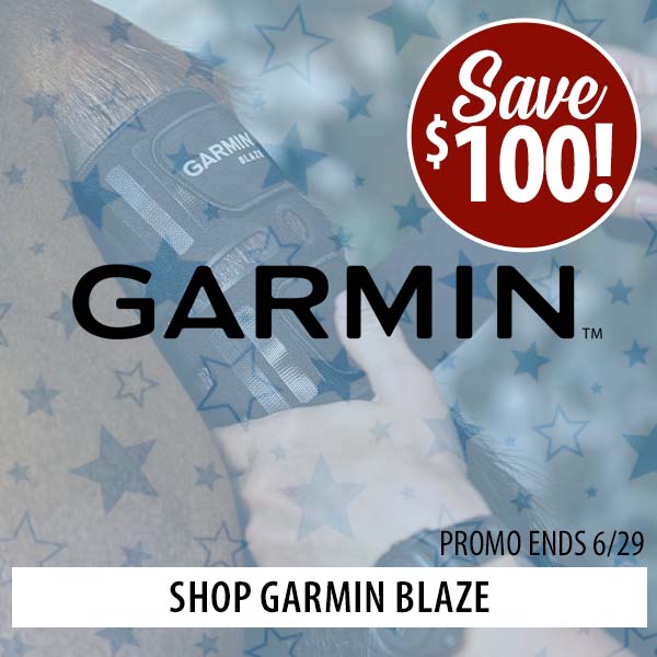 Save $100 on Garmin Blaze Equine Wellness System!