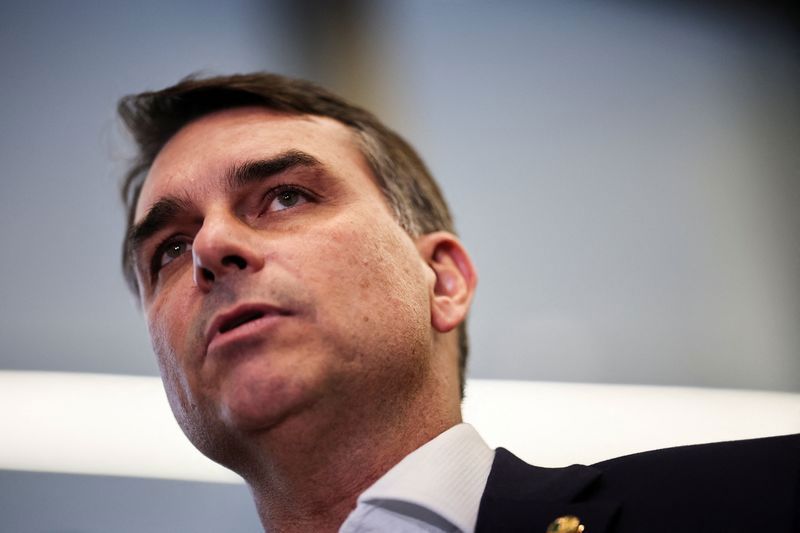 Brazil senator and presidential contender Flavio Bolsonaro meets Trump at White House