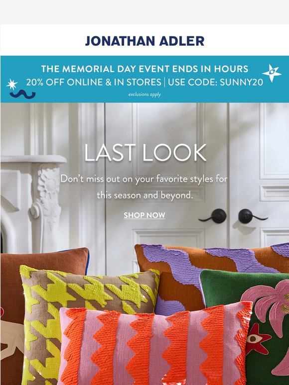 ENDS IN HOURS: 20% OFF