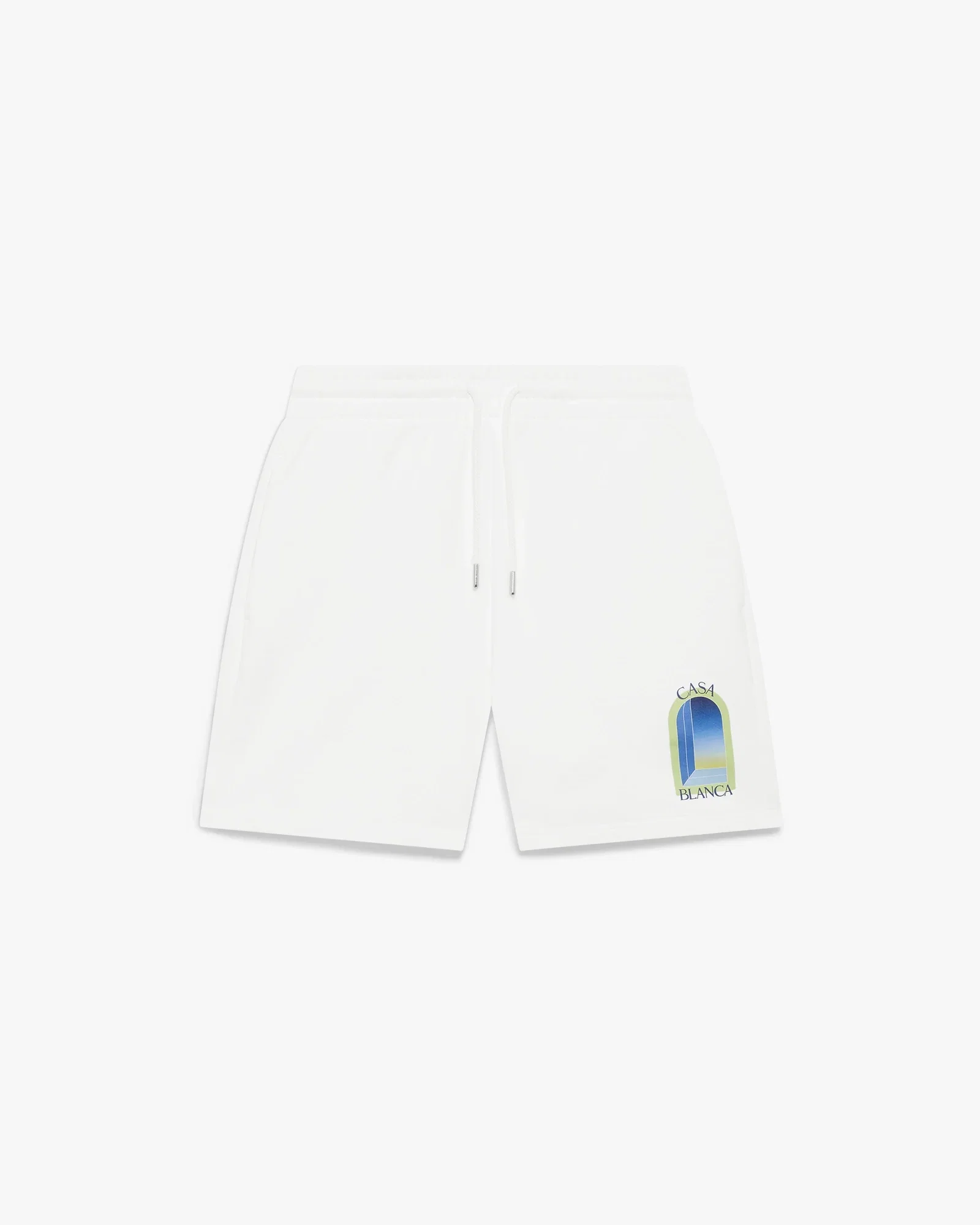 Image of White & Lime L'Arche Sweatshorts