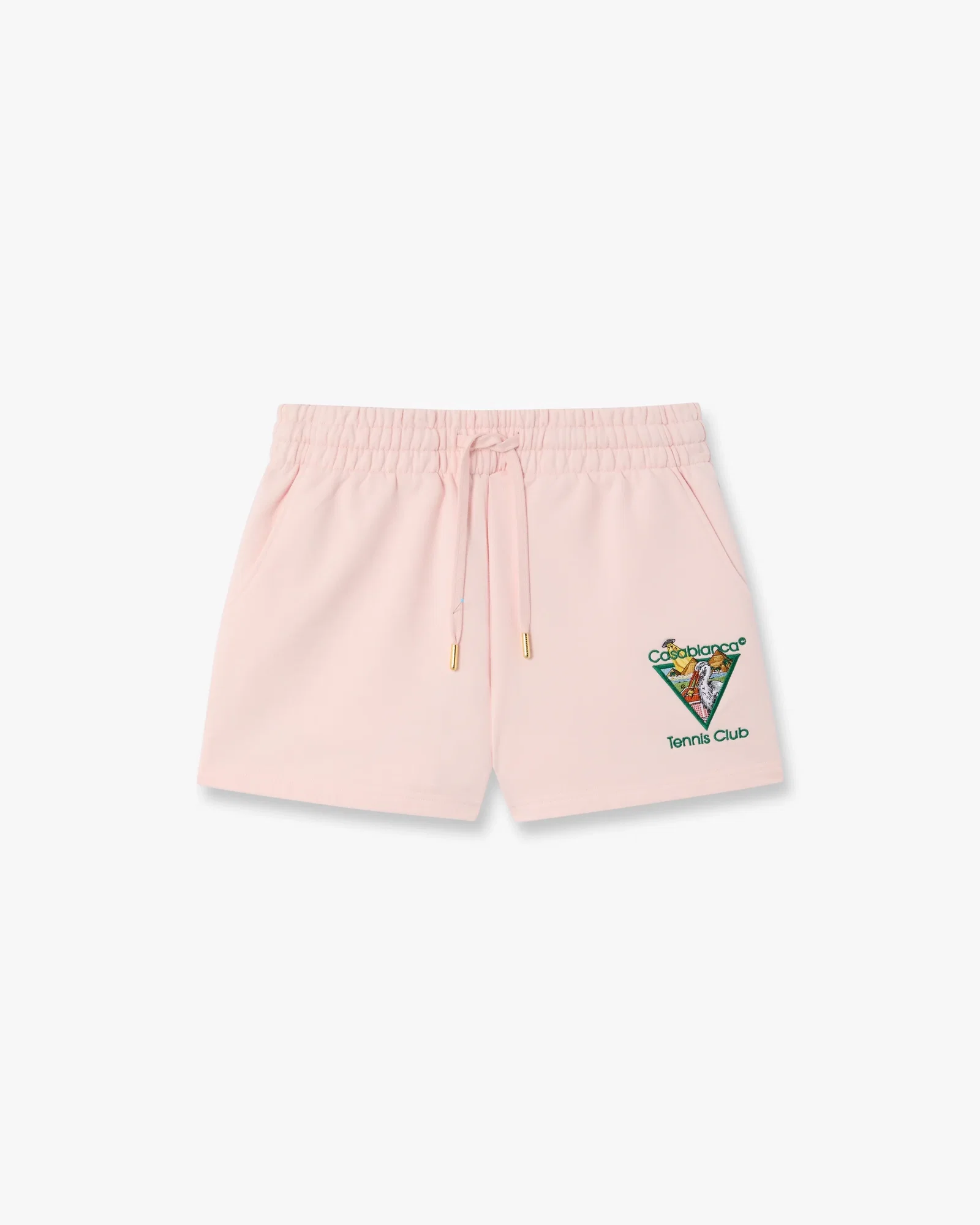 Image of Pink Tennis Club Icon Pyramid Abduction Embroidered Sweatshorts