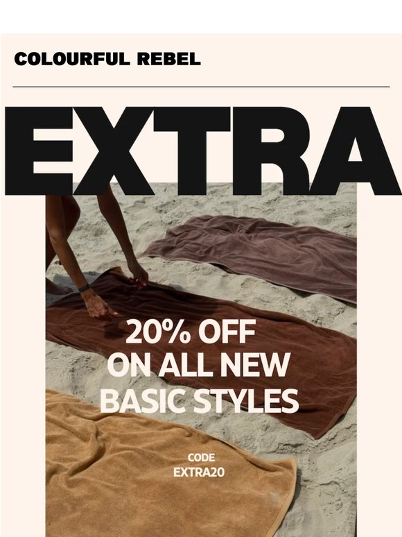 20% Extra korting op nieuwe fits ☀️🏖️🍉