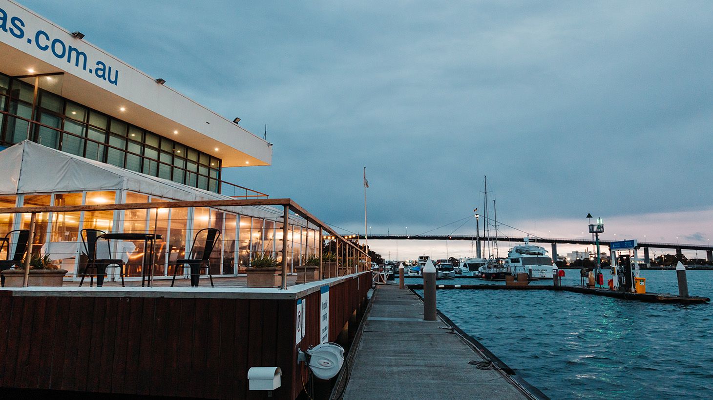 Waterfront Three-Course Dinner with Glass of Wine for each at Pier 35