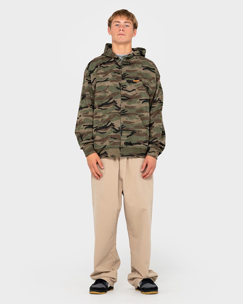 Rambo Zip Through Camo Hoodie