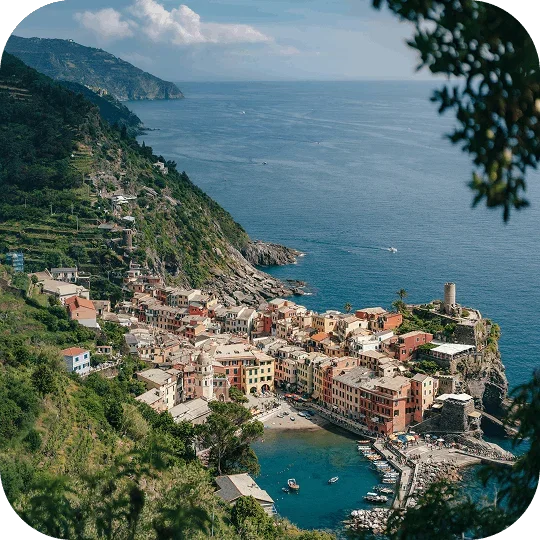 Coastal village by the sea