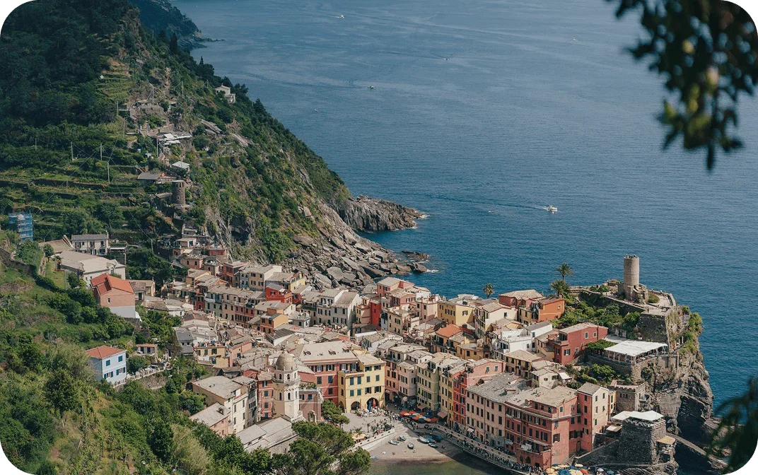 Coastal village by the sea