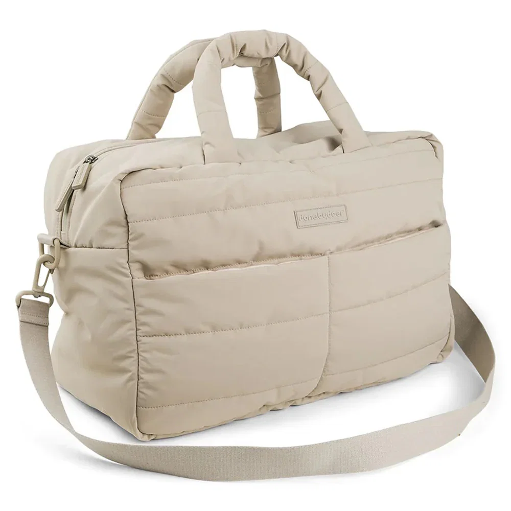 Image of Done By Deer Quilted Changing Bag Sand