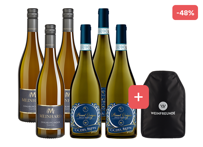 6er-Paket Pinot Grigio vs. Grauburgunder