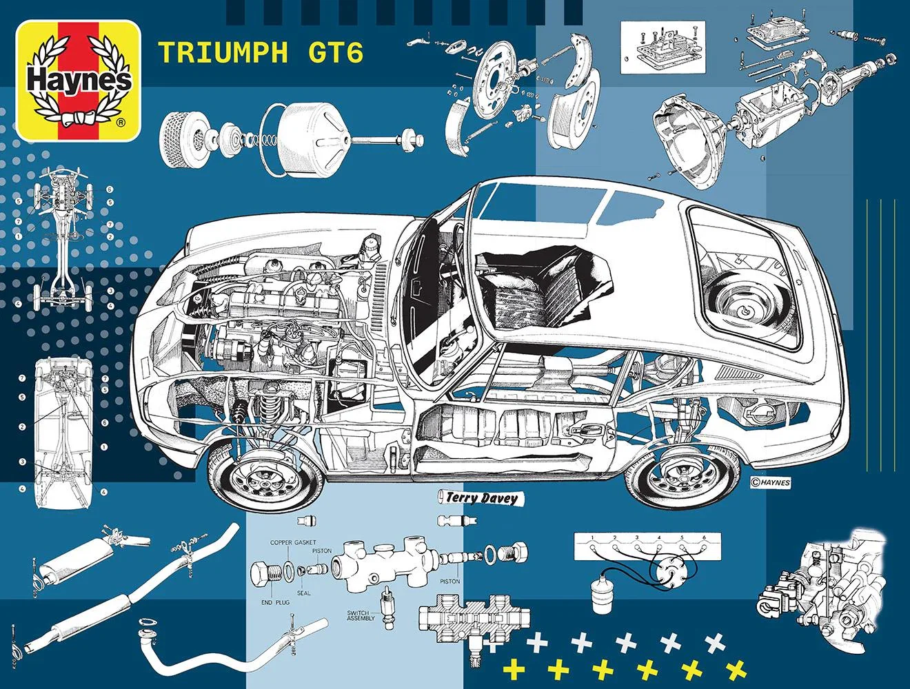 Image of Haynes Triumph GT6 60th Anniversary 1000 Piece Jigsaw Puzzle