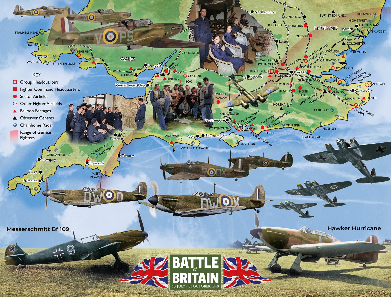 Image of Imperial War Museums Battle of Britain 85th Anniversary 1000 Piece Jigsaw Puzzle
