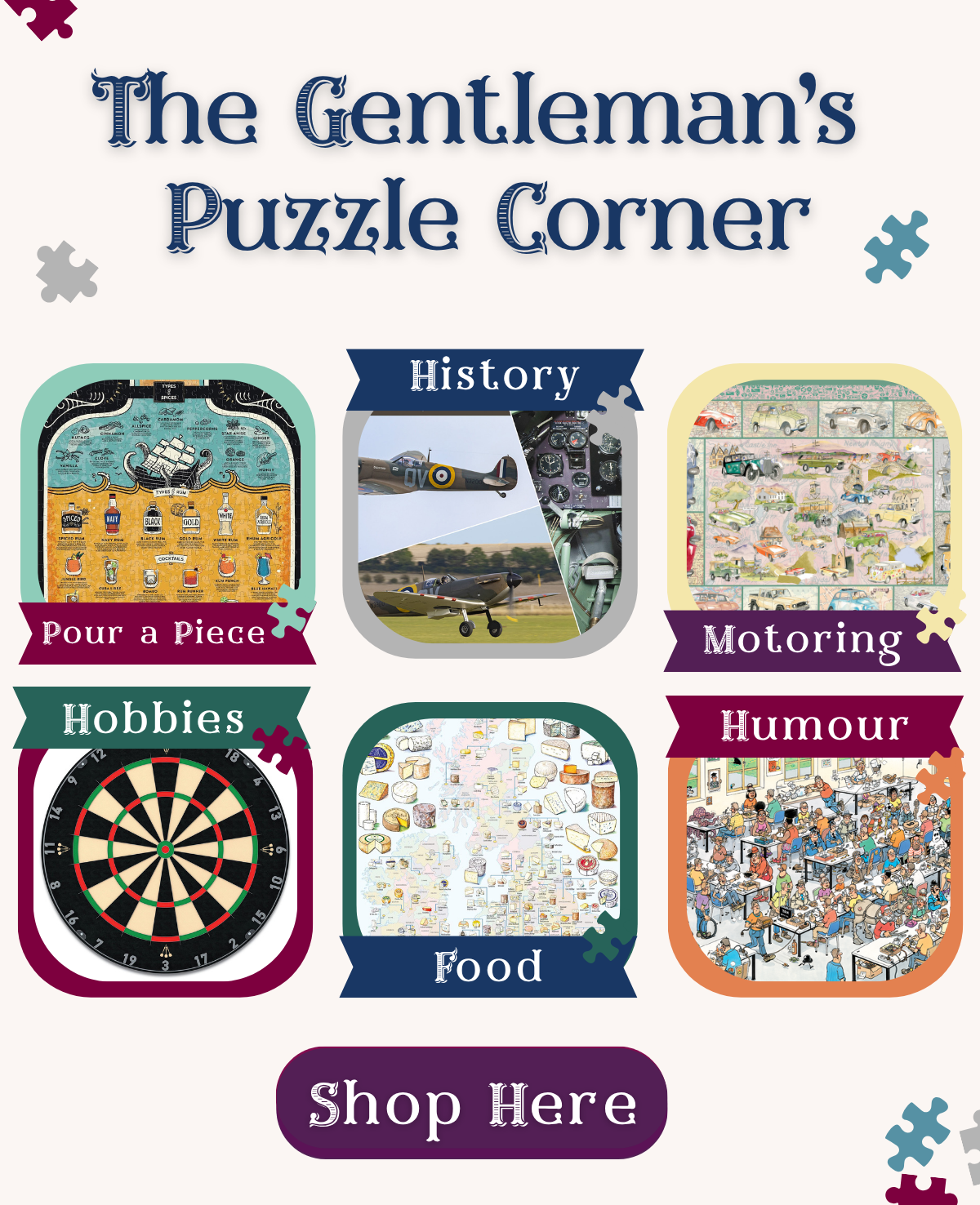 Gentleman's Puzzle Corner  - Just for Him!